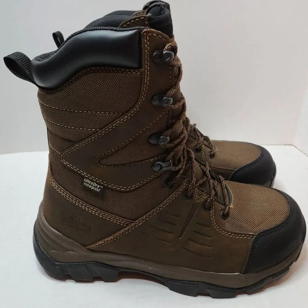 Irish Setter Hunt Terrain Waterproof Boots Men’s 9 Brown
